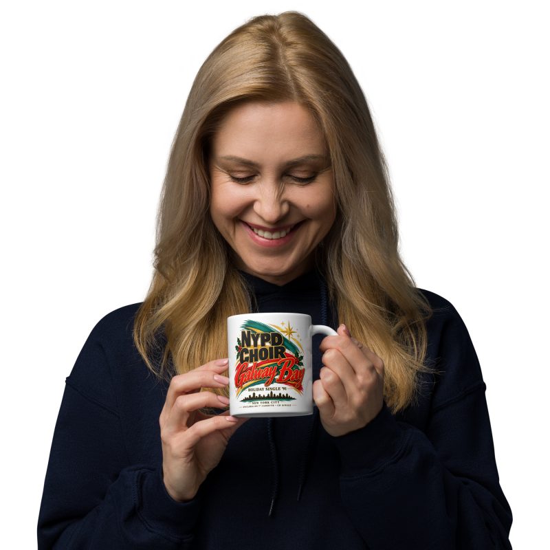 The Pogues Fairytale of New York Christmas Mug – 11oz White Ceramic NYPD Choir Galway Bay Retro Music Gift