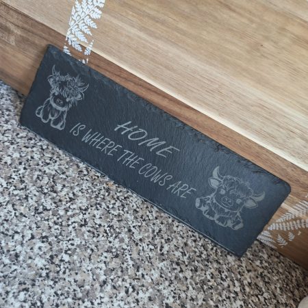 Highland cow home sign