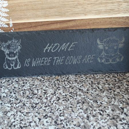 Highland cow home sign