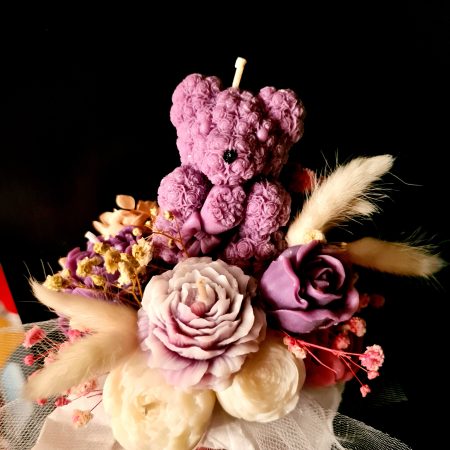Personalised Floral Candle & Wax Melt Bouquet – Custom Soy Wax Gift Box
