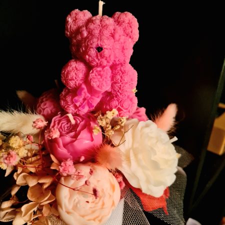 Personalised Floral Candle & Wax Melt Bouquet – Custom Soy Wax Gift Box