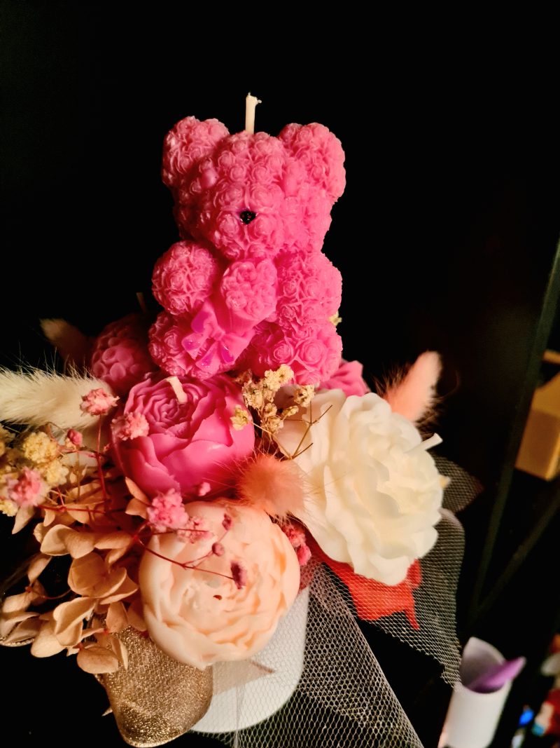 Personalised Floral Candle & Wax Melt Bouquet – Custom Soy Wax Gift Box