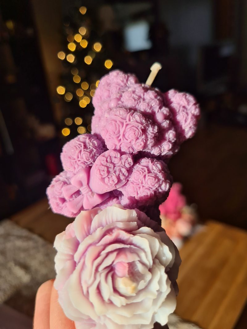 Personalised Floral Candle & Wax Melt Bouquet – Custom Soy Wax Gift Box