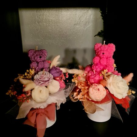 Personalised Floral Candle & Wax Melt Bouquet – Custom Soy Wax Gift Box