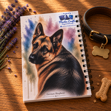 Dashing Dogs Collection – Part 2: Big & Beautiful – Handmade A5 Spiral Bound Notebook