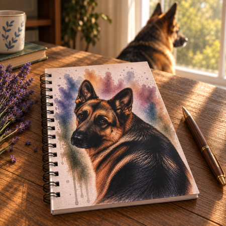 Dashing Dogs Collection – Part 2: Big & Beautiful – Handmade A5 Spiral Bound Notebook