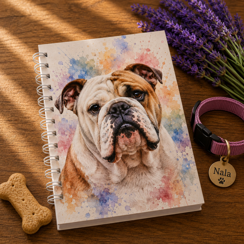 Dashing Dogs Collection – Part 2: Big & Beautiful – Handmade A5 Spiral Bound Notebook