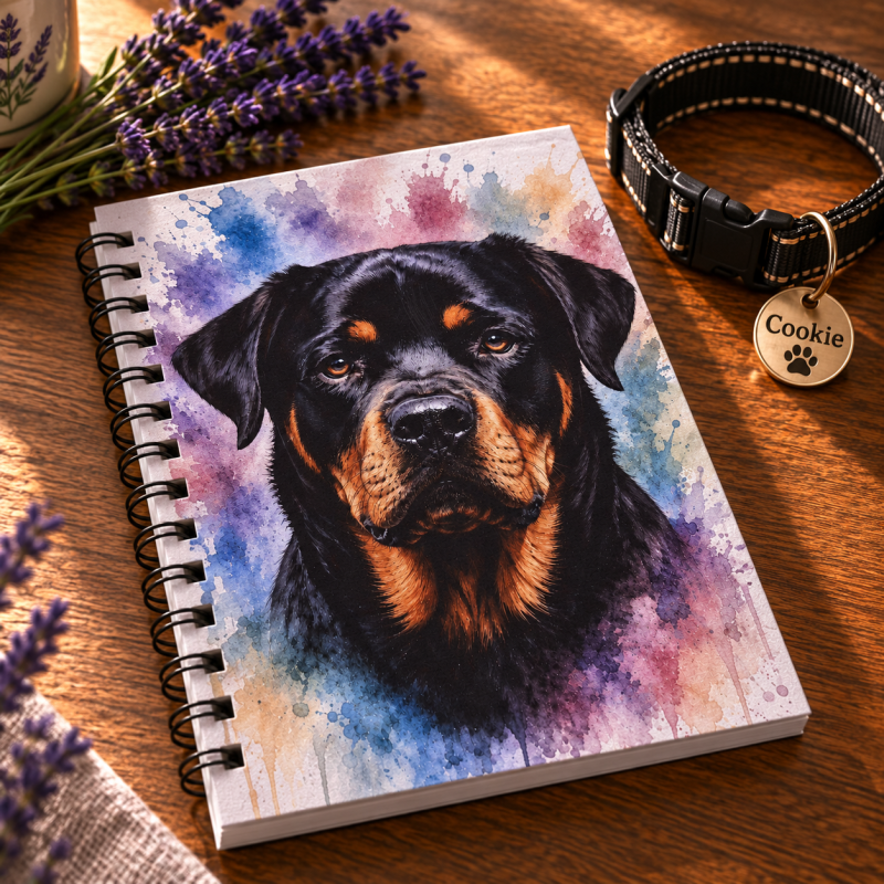 Dashing Dogs Collection – Part 2: Big & Beautiful – Handmade A5 Spiral Bound Notebook