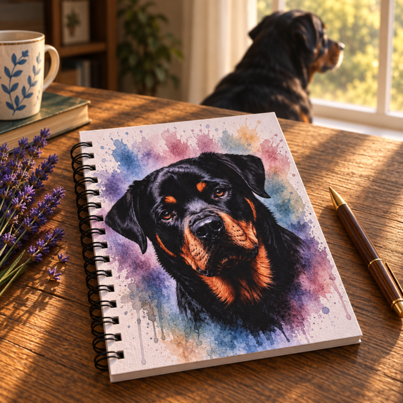 Dashing Dogs Collection – Part 2: Big & Beautiful – Handmade A5 Spiral Bound Notebook