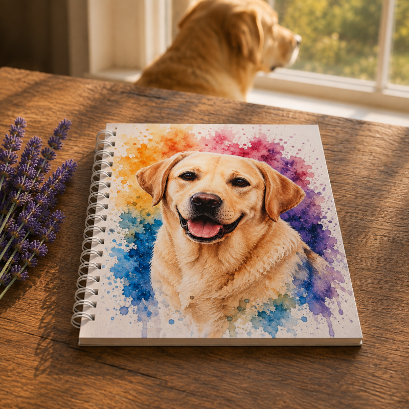Dashing Dogs Collection – Part 2: Big & Beautiful – Handmade A5 Spiral Bound Notebook
