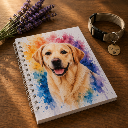 Dashing Dogs Collection – Part 2: Big & Beautiful – Handmade A5 Spiral Bound Notebook