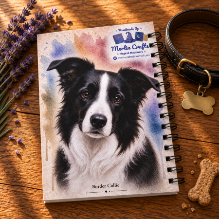 Dashing Dogs Collection – Part 2: Big & Beautiful – Handmade A5 Spiral Bound Notebook
