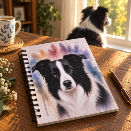 Dashing Dogs Collection – Part 2: Big & Beautiful – Handmade A5 Spiral Bound Notebook