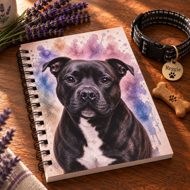 Dashing Dogs Collection – Part 2: Big & Beautiful – Handmade A5 Spiral Bound Notebook