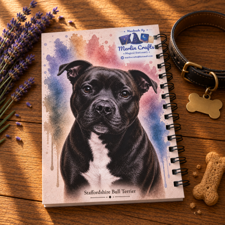 Dashing Dogs Collection – Part 2: Big & Beautiful – Handmade A5 Spiral Bound Notebook