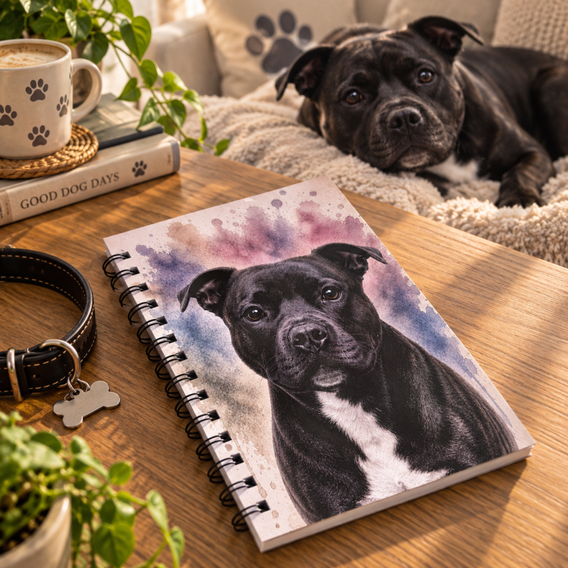 Dashing Dogs Collection – Part 2: Big & Beautiful – Handmade A5 Spiral Bound Notebook