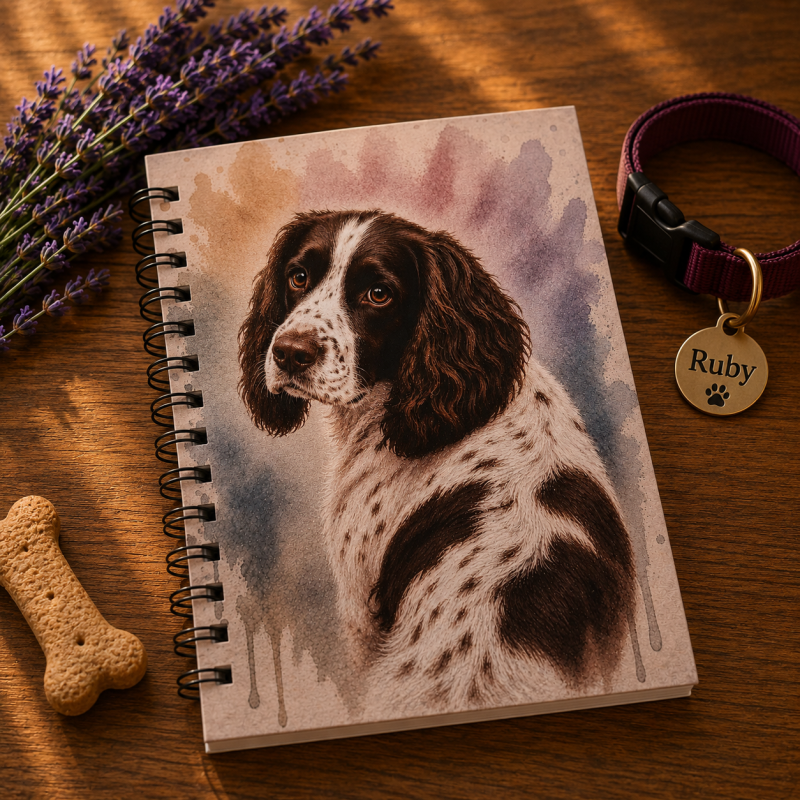 Dashing Dogs Collection – Part 2: Big & Beautiful – Handmade A5 Spiral Bound Notebook