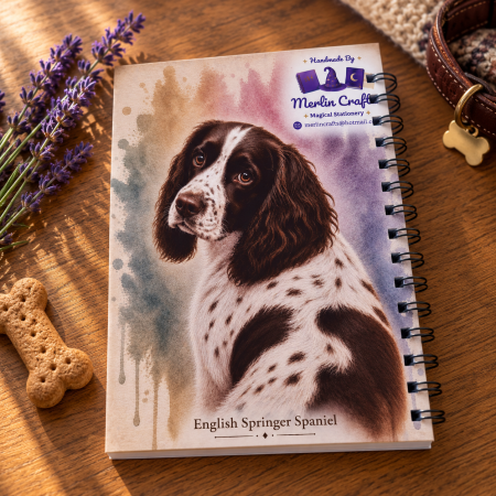 Dashing Dogs Collection – Part 2: Big & Beautiful – Handmade A5 Spiral Bound Notebook