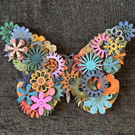 3D Butterfly, Unique, Handmade, Wooden Layers