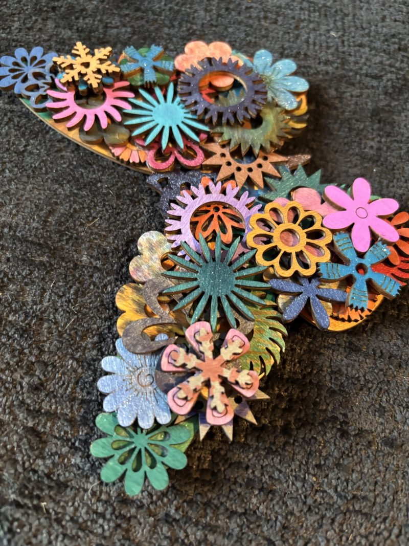 3D Butterfly, Unique, Handmade, Wooden Layers