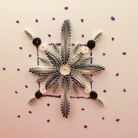 Christmas Cards quilled design.