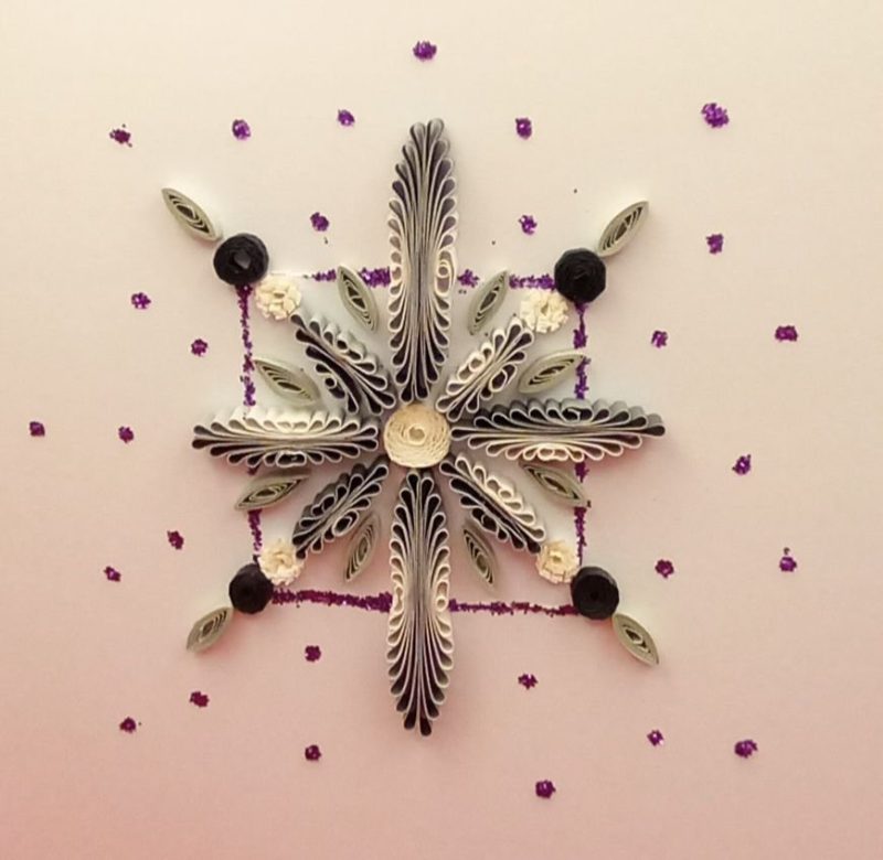 Christmas Cards quilled design.
