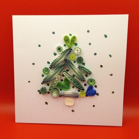 Christmas Cards quilled design.