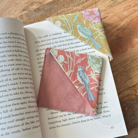 Fabric Corner Bookmark (Set of 2)