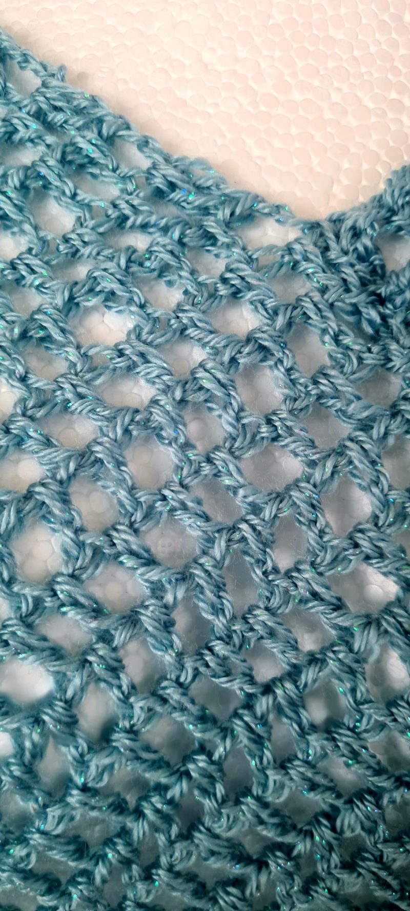 Turquoise Sparkly Poncho