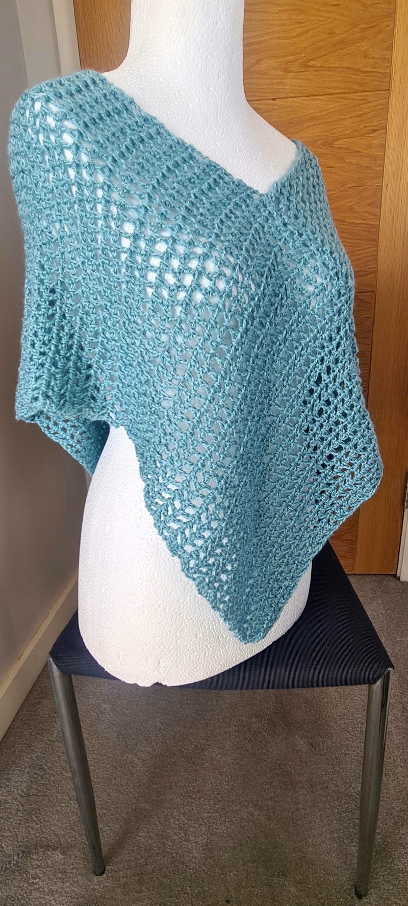 Turquoise Sparkly Poncho