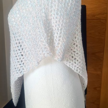 White Sparkly Poncho