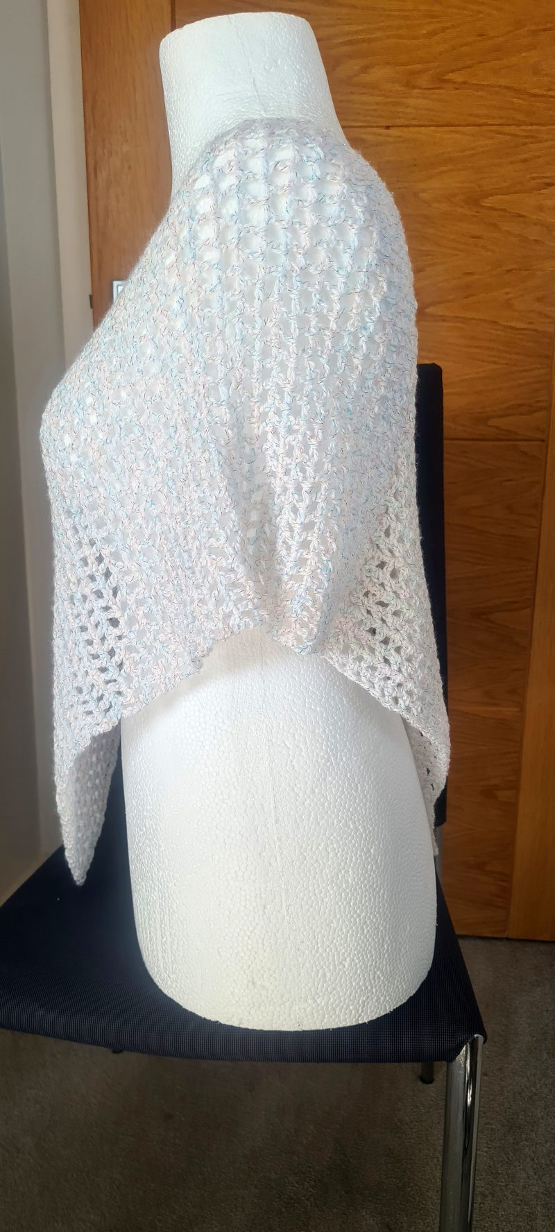 White Sparkly Poncho