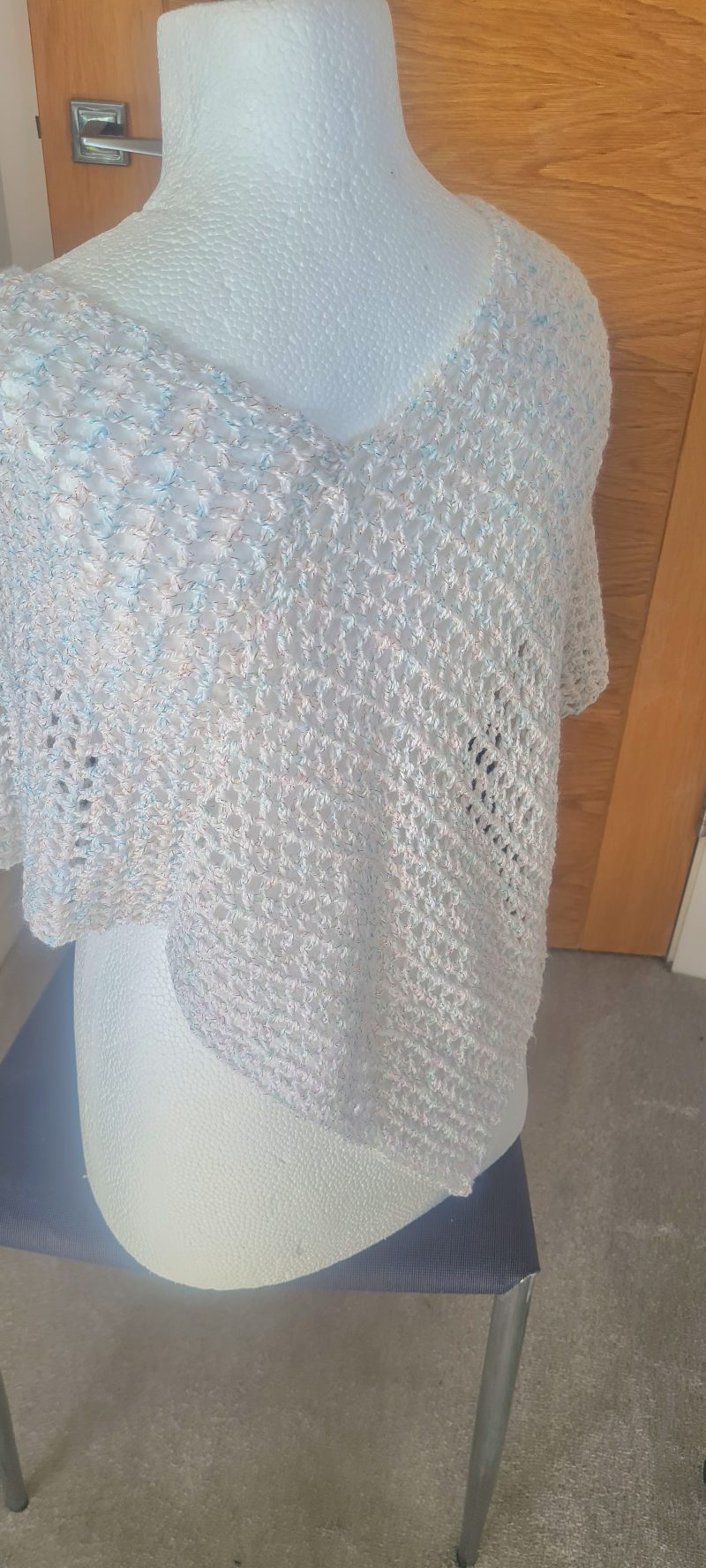 White Sparkly Poncho