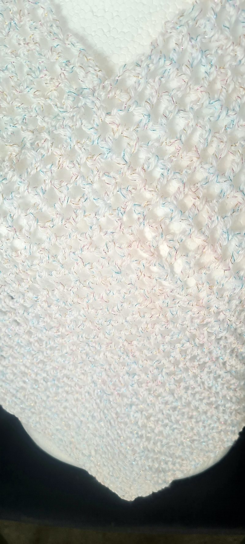 White Sparkly Poncho