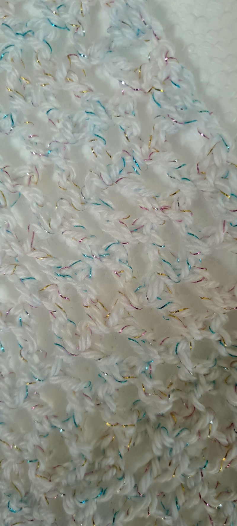 White Sparkly Poncho