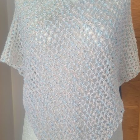 White Sparkly Poncho