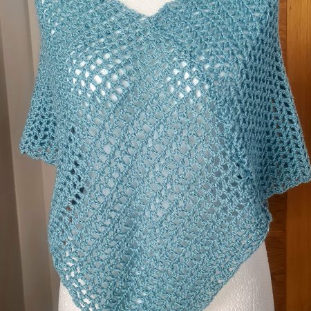 Turquoise Sparkly Poncho