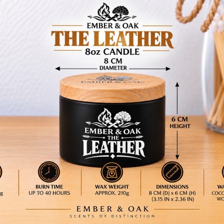 The Leather – Inspired by Tom Ford Ombré Leather | Candles, Wax Melts and Snap Bars
