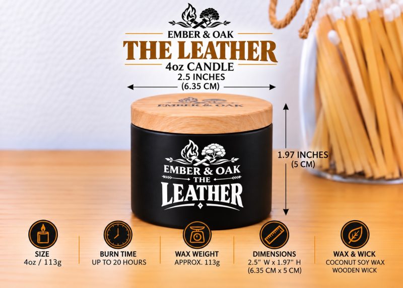 The Leather – Inspired by Tom Ford Ombré Leather | Candles, Wax Melts and Snap Bars