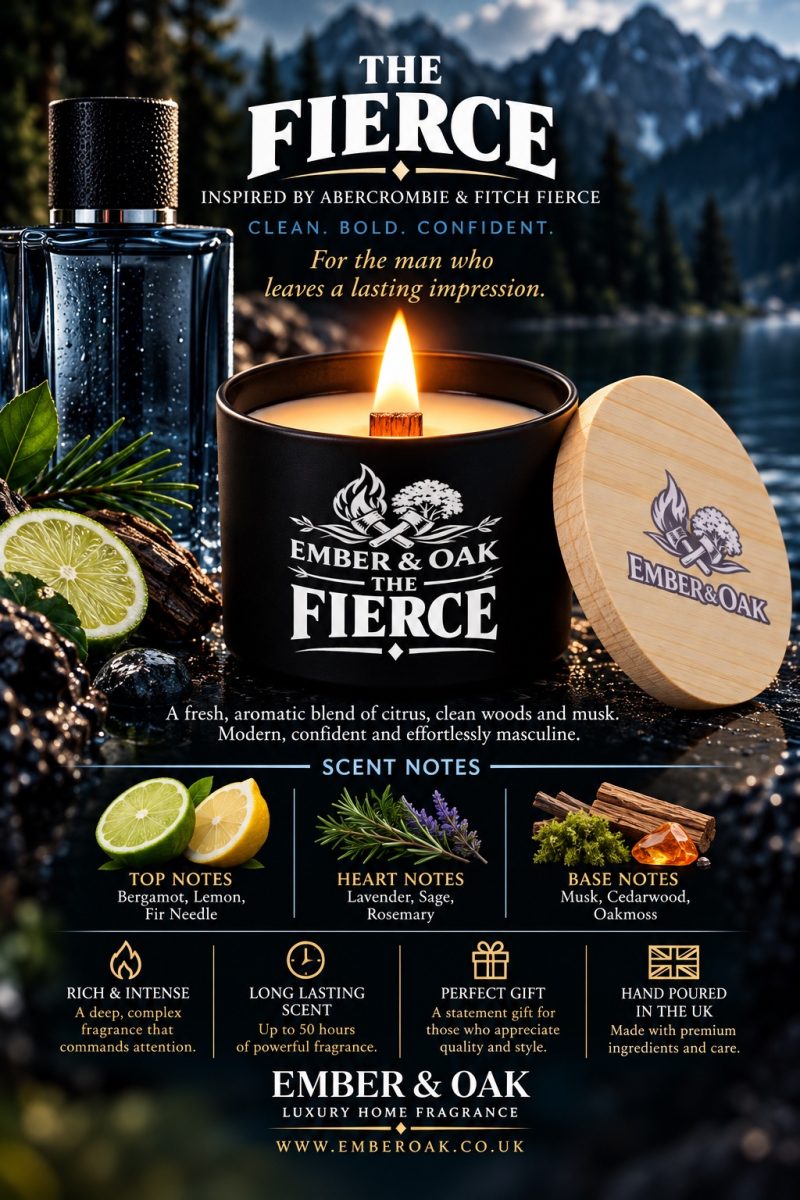 The Fierce – Inspired by Abercrombie and Fitch Fierce | Candles, Wax Melts and Snap Bars