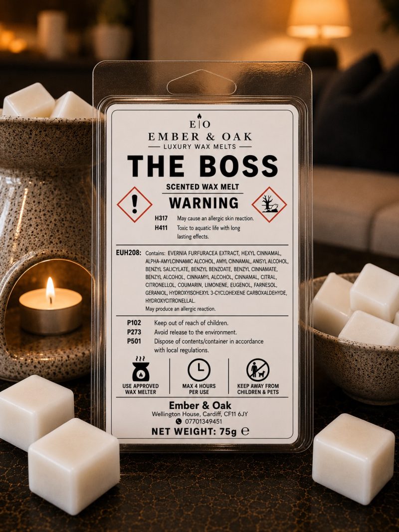 The Boss – Inspired by Hugo Boss Bottled | Candles, Wax Melts and Snap Bars
