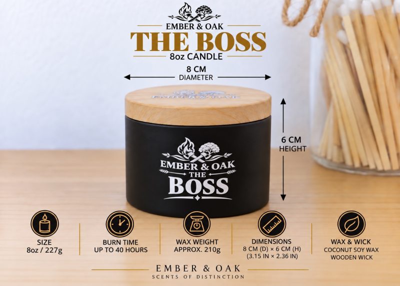 The Boss – Inspired by Hugo Boss Bottled | Candles, Wax Melts and Snap Bars