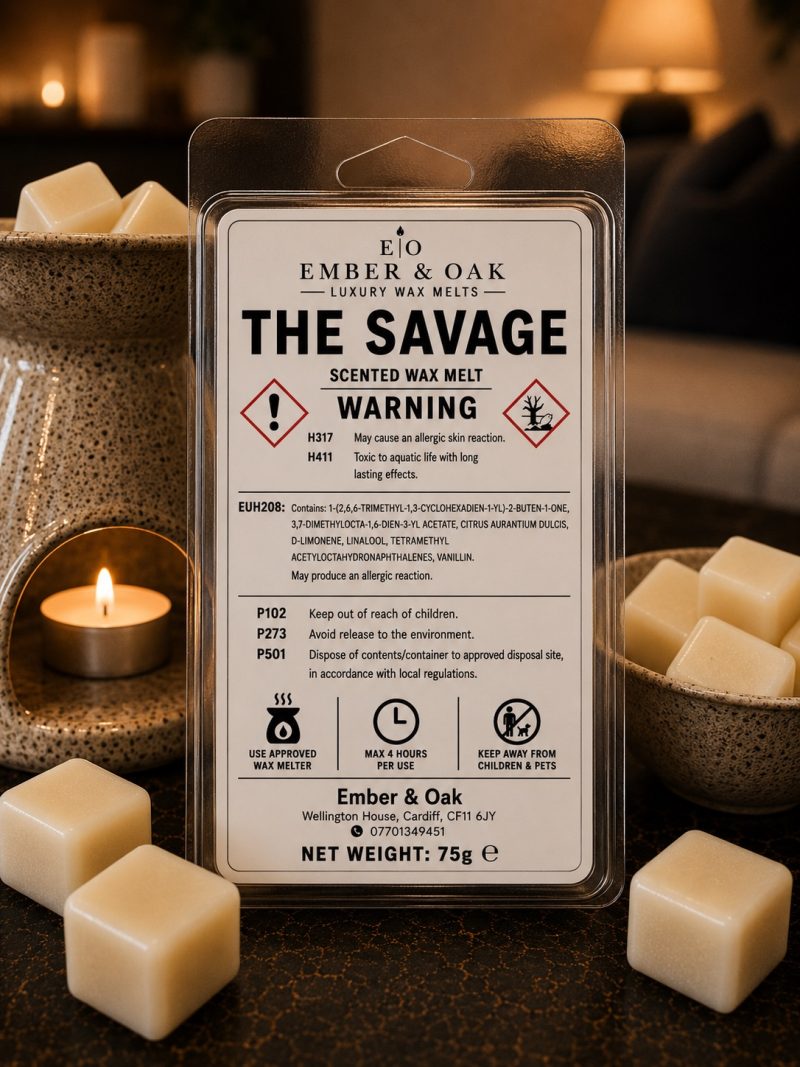 The Savage – Inspired by Dior Sauvage | Candles, Wax Melts and Snap Bars