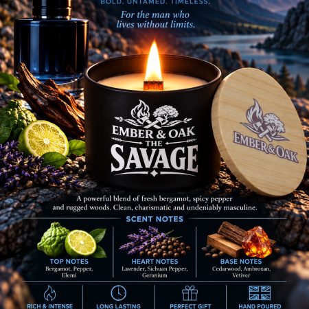 The Savage – Inspired by Dior Sauvage | Candles, Wax Melts and Snap Bars