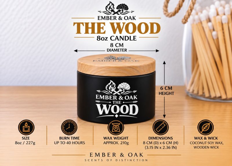 The Wood – Inspired by Tom Ford Oud Wood | Candles, Wax Melts and Snap Bars