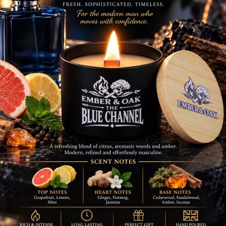 The Blue Channel – Inspired by Bleu de Chanel | Candles, Wax Melts and Snap Bars