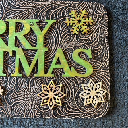 Merry Christmas Deluxe Decoration, Handmade, 20x10cm