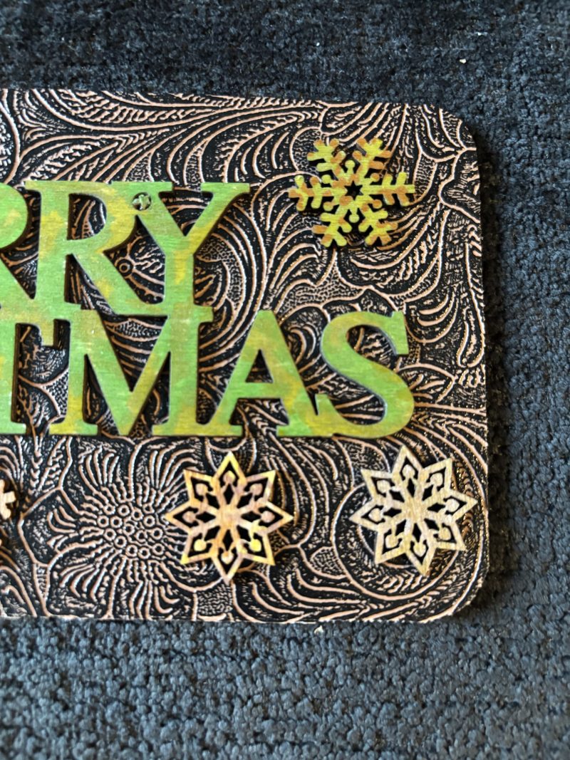 Merry Christmas Deluxe Decoration, Handmade, 20x10cm