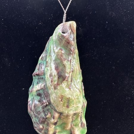 Oyster shell Christmas ornament