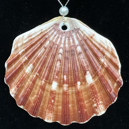 Christmas ornament shell decoupage resin